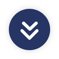 A dark blue circle with two white downward-pointing arrows stacked vertically in the center.